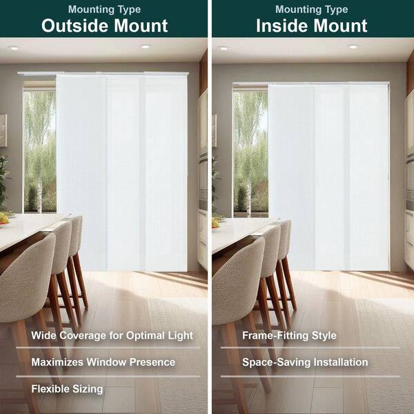 Lumino Custom Vertical Blinds For Sliding Glass Doors - Light Filtering Panels Up To 78x84 Inches Sand