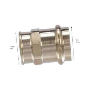 ProPress 1 in. Press x 3/4 in. FPT Zero-Lead Bronze Adapter (10-Pack)