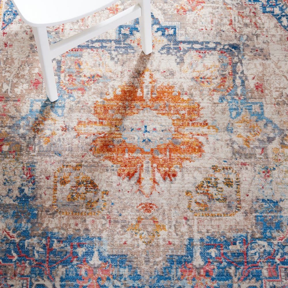 Blue Multi Vintage Persian Runner Rug 2' x 5'