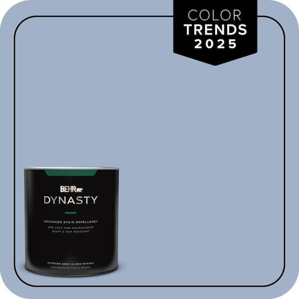 BEHR DYNASTY 1 qt. #S530-3 Aerial View One-Coat Hide Semi-Gloss Enamel Interior Stain-Blocking Paint & Primer