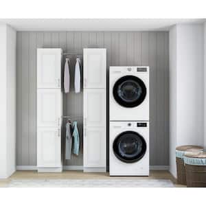 Greenwich Verona White Plywood Shaker Stock Ready to Assemble Kitchen-Laundry Cabinet Kit 12 in. x 90 in. x 55 in.