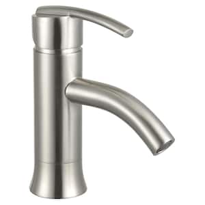 Waverly Single-Handle Single-Hole Bathroom Faucet in Brushed Nickel