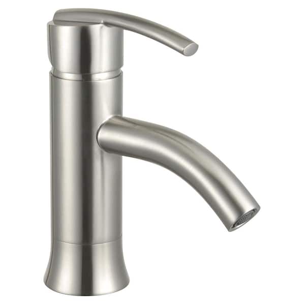 Eisen Home Waverly Single-Handle Single-Hole Bathroom Faucet in Brushed Nickel