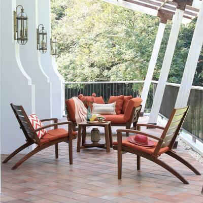 Brick Red Patio Conversation Sets Outdoor Lounge Furniture The Home Depot - The Brick Outdoor Patio Furniture