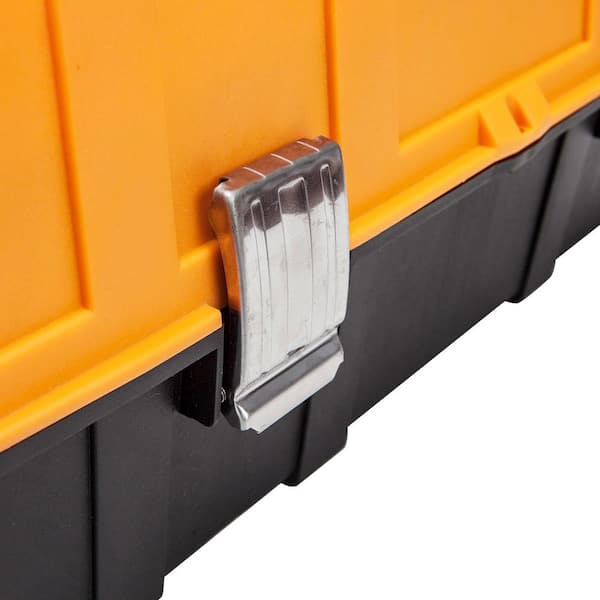 Road Dawg AZ500D Torin Folding Portable Plastic Storage Tool Box Black/Red