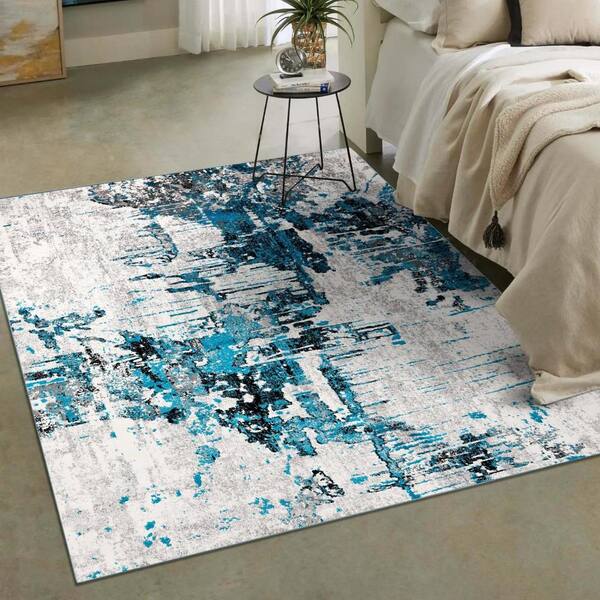 Jasper Blue 10x13 Area Rug, Home Accents - Rugs