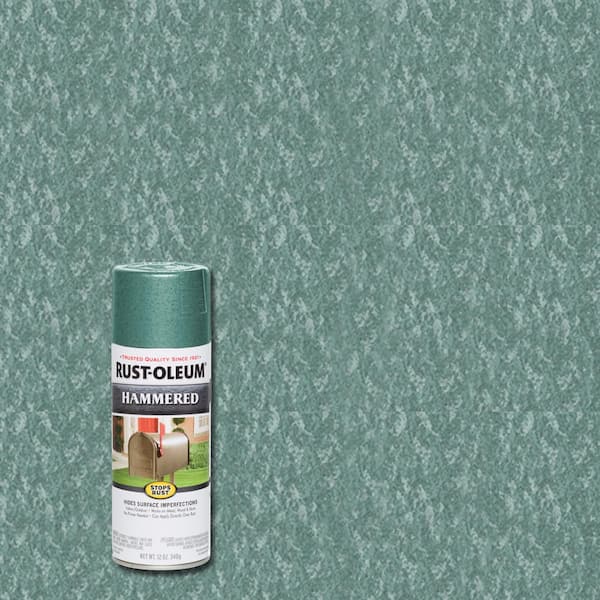 Rust-Oleum Stops Rust 12 oz. Hammered Verde Green Protective Spray Paint (6-Pack)