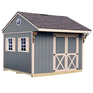 Northwood 10 ft. x 10 ft. Wood Storage Shed Kit with Floor Including 4 x 4 Runners