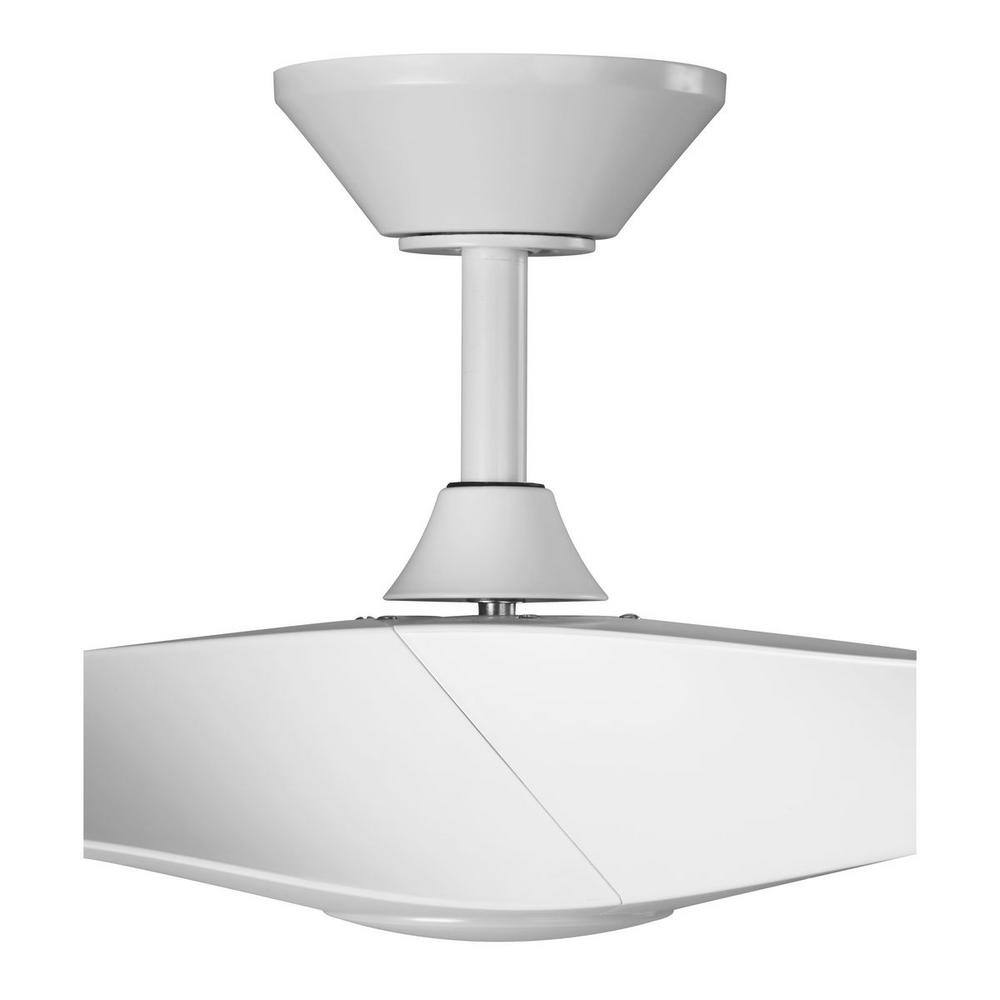 Ryne 52" Matte White 3-Blade Smart LED Ceiling Fan