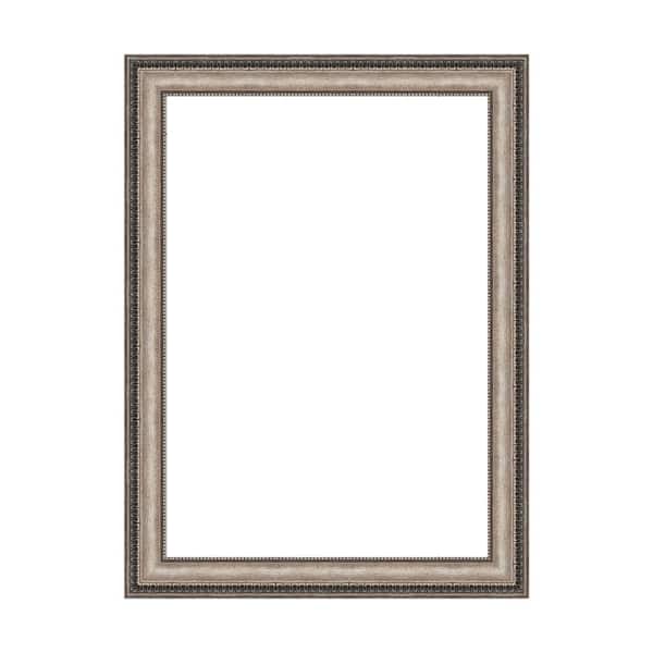 Amanti Art Mirror Makeover Lyla Ornate Silver 23.25 in. W x 31.25 in. H Bathroom Mirror Frame Border Kit-Fits a 22x30 mirror