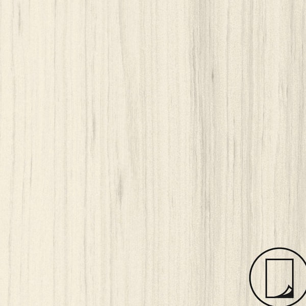 Wilsonart 5 ft. x 12 ft. Laminate Sheet in RE-COVER White Cypress with Premium SoftGrain Finish