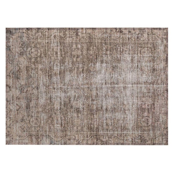 Chantille Machine Washable Indoor/Outdoor Abstract ACN1228 Brown 1 ft. 8 in. x 2 ft. 6 in. Area Rug