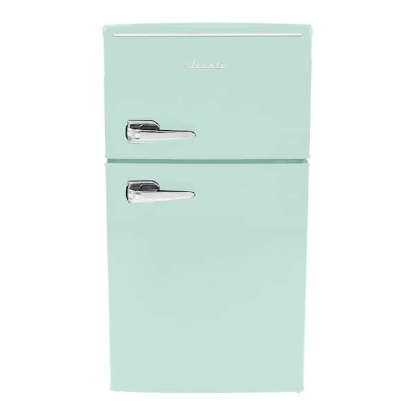 Avanti 3.0 cu. ft. Retro 2 Door Mini Fridge in Green with Freezer