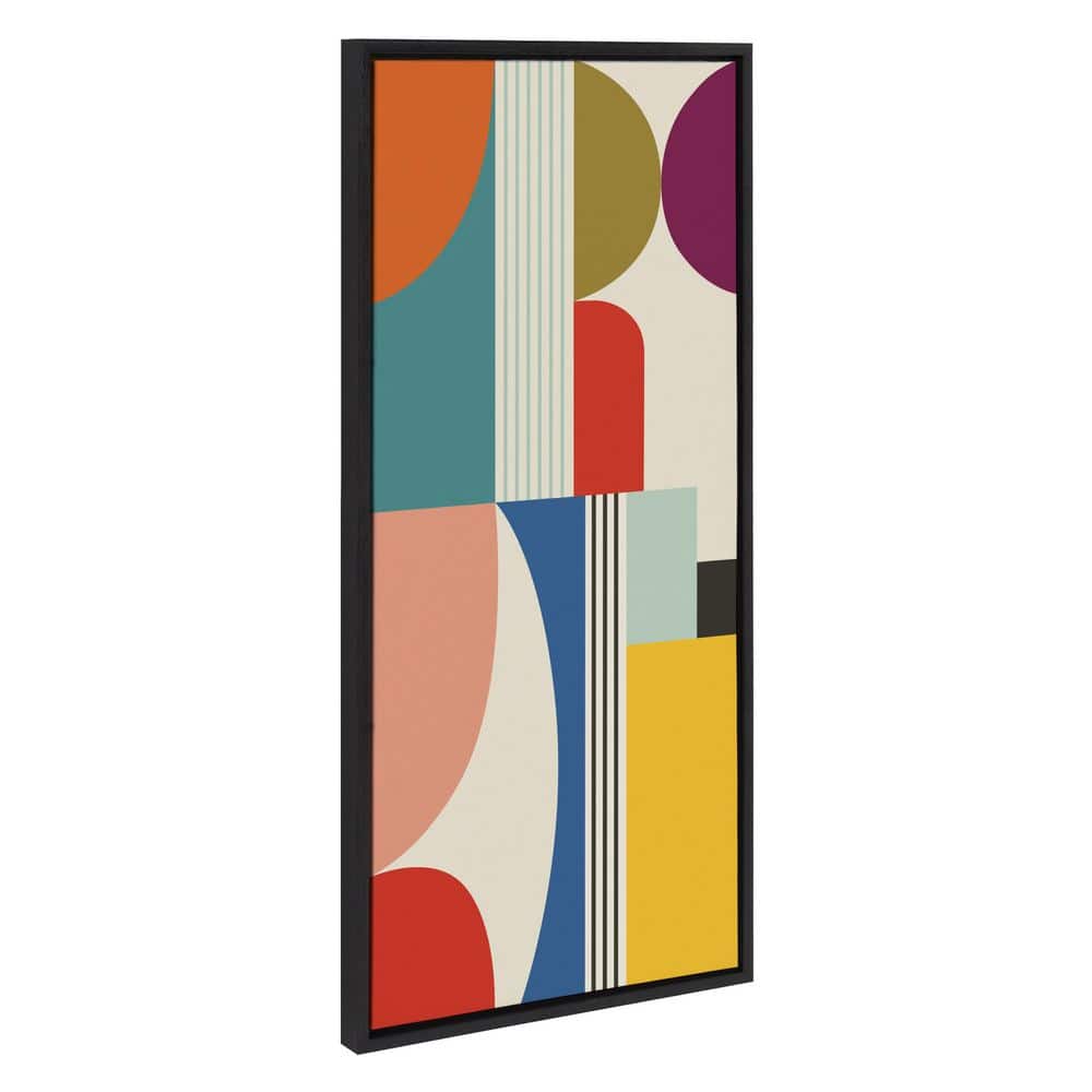 Sylvie Multicolor Abstract Mid-Century Modern Canvas Art