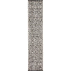 Nyle Slate Multicolor 2 ft. x 12 ft. Vintage Persian Kitchen Runner Area Rug