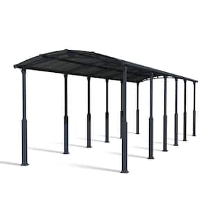 CANOPIA by PALRAM Arcadia 12 ft. x 42 ft. Gray/Gray Metal Carport
