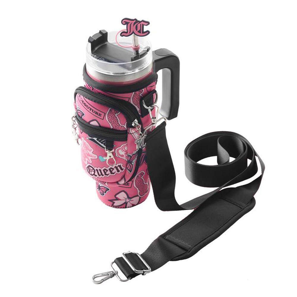 Jetsetter 30 oz Pink Collage Stainless Steel Tumbler with Handle and Straw With Topper & Neoprene Cooler Sleeve price history on PriceWatchPro
