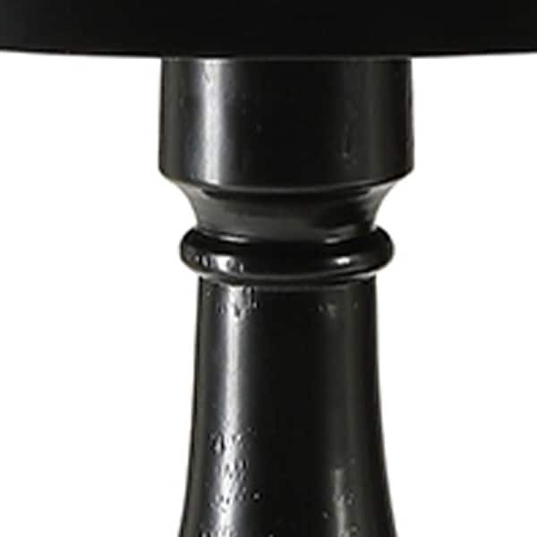 Acme Furniture Alger 18 in. Black Round Wood End Table with