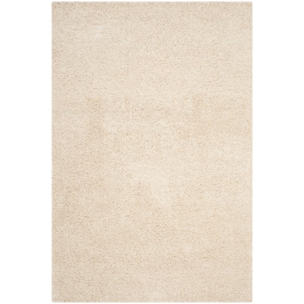SAFAVIEH Laguna Shag Beige 5 ft. x 8 ft. Solid Area Rug