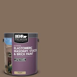 1 gal. #N230-6 Whiskey Barrel Elastomeric Masonry, Stucco and Brick Exterior Paint