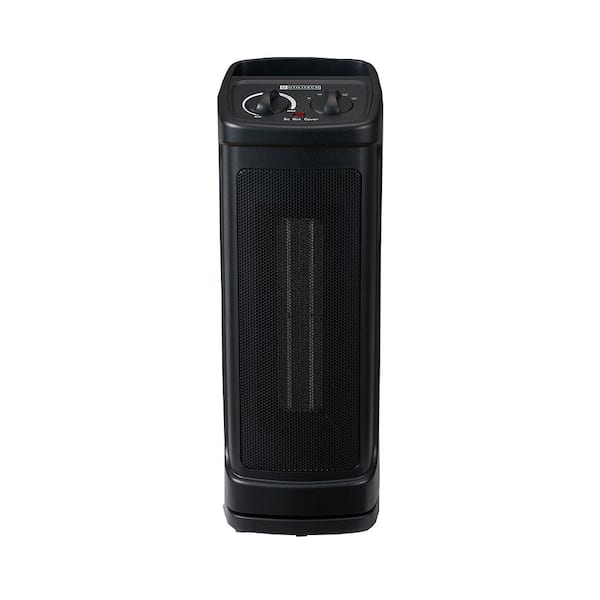 Unbranded 1500-Watt Electric Ceramic Space Heater, Portable Electric Heater in Black with Thermostat and Remote Control