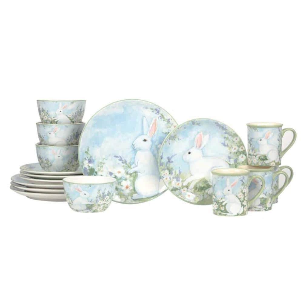 Certified International Easter Morning 16-Piece Assorted Colors ...