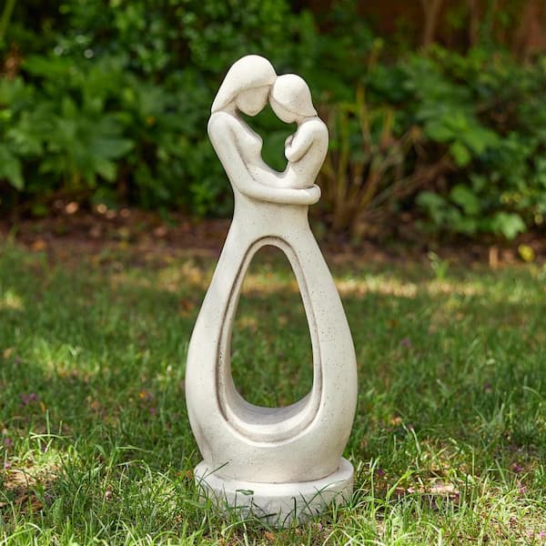 neighborhood 盆栽 SRL 25ss love ear art Glitzhome 24.75 in. H Modern Abstract Sculpture Hugging