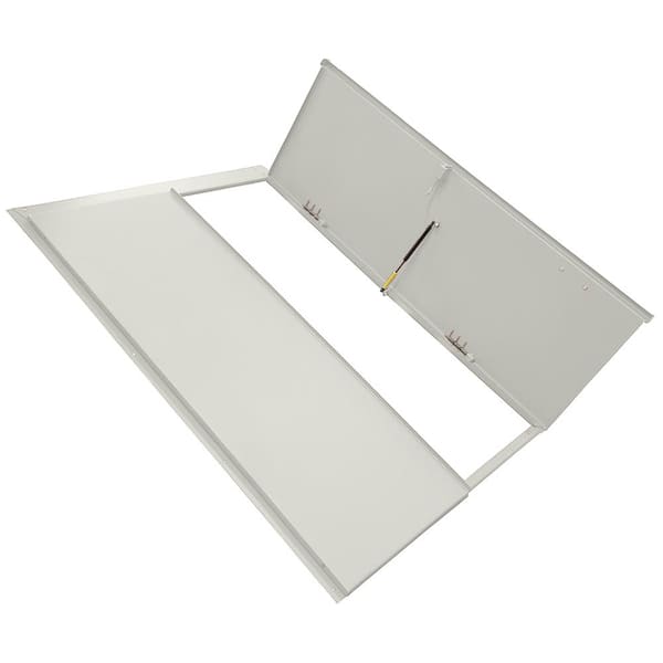 Bilco Classic Series 51.1875 in. x 74.5 in. x 2.625 in. White Powder Coated Steel BR-3 Replacement Cellar Door
