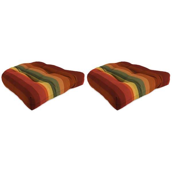 Jordan Manufacturing Islip Outdoor Toss Pillows, Cayenne, 12
