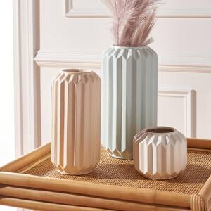 Emari 11.75 in. Glazing Assorted Decorative Vase (Set of 3)