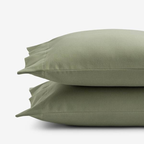 The Company Store Legends Hotel Moss Velvet Flannel Standard Pillowcase (Set of 2)