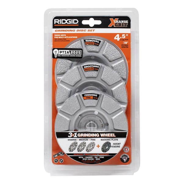 4.5 in. 3-in-1 Exchange Grit Cup Wheel