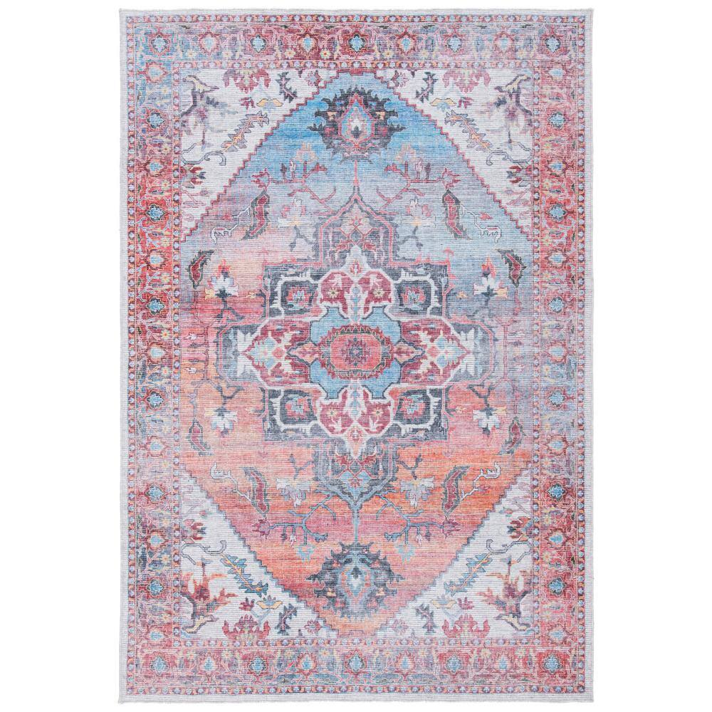 Handmade Red Viscose Chenille 4' x 6' Rectangular Rug