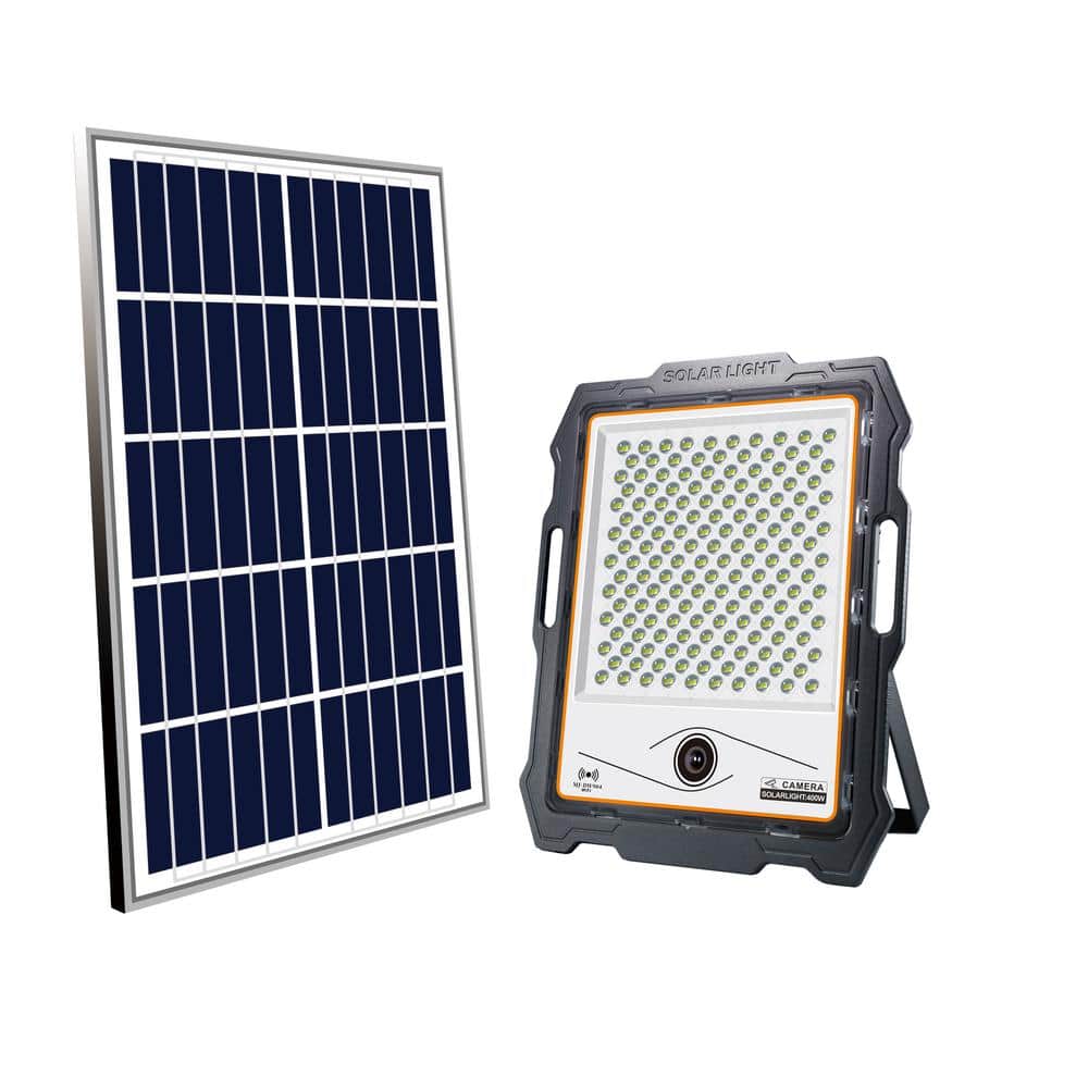 400W Solar Street Light Motion Sensor, 1000 LED Solar Flood Lights Outdoor with Remote Control, Dusk to Dawn Outdoor Lighting for Garden, Yard, Basket - 3