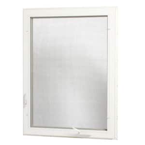 36 in. x 48 in. Right-Hand Vinyl Casement Window with Screen - White