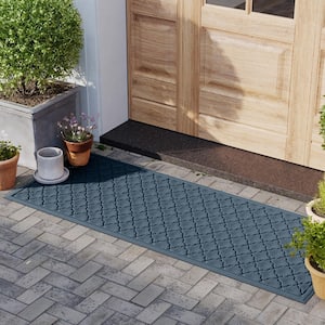 WaterHog Cordova Bluestone 35 in. x 85 in. PET Polyester Door Mat