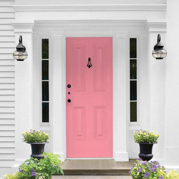Glidden Essentials 5 gal. PPG1184-4 Pink Punch Semi-Gloss Exterior