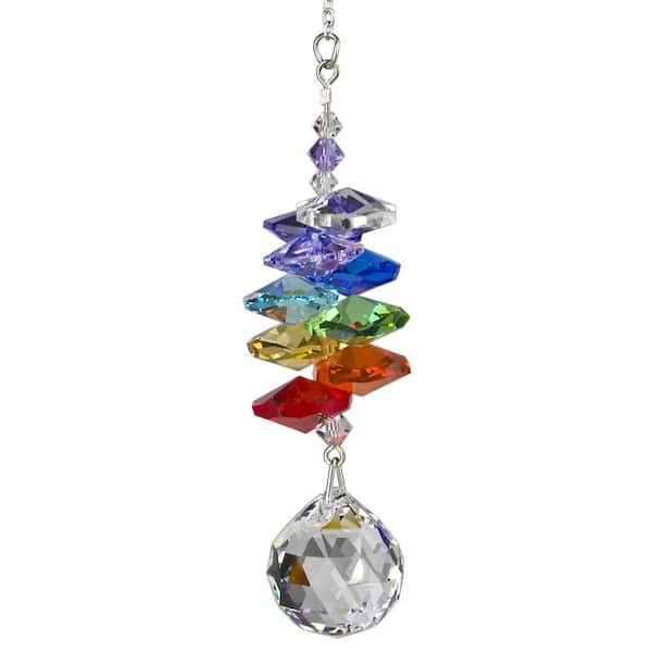 WOODSTOCK CHIMES Woodstock Rainbow Makers Collection, Crystal Rainbow Cascade, 3.5 in. Ball Crystal Suncatcher CCBA