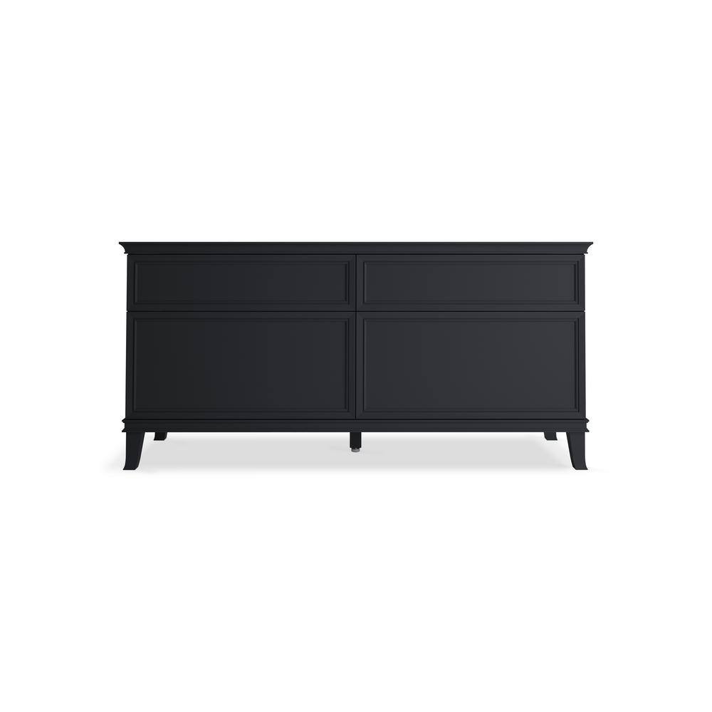 Slate Grey 72-Inch Solid Wood Freestanding Bathroom Vanity Cabinet