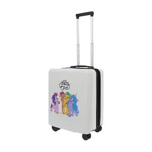 HASBRO MY LITTLE PONY 22 .5 in.  WHITE CARRY-ON LUGGAGE SUITCASE
