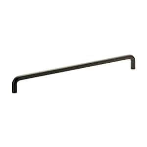 Livingston Collection 11-3/8 in. (288 mm) Center-to-Center Matte Black Functional Drawer Pull