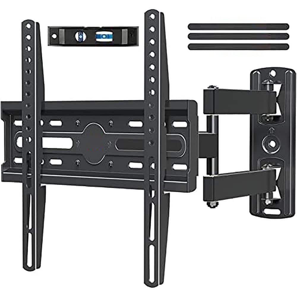Retractable Swivel Tilt Full Motion Wall Mount for 26 in. - 55 in. TVs Perfect Center Design Max VESA 400 x 400 mm