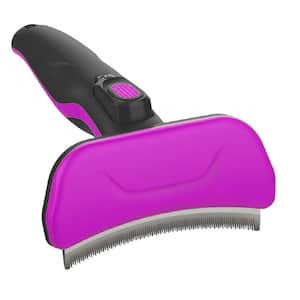 Fur-Guard Easy Self-Cleaning Grooming Deshedder Pet Comb Pink