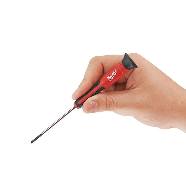Milwaukee - Precision Phillips/Slotted Flat Head Combination Screwdriver Set (4-Piece)
