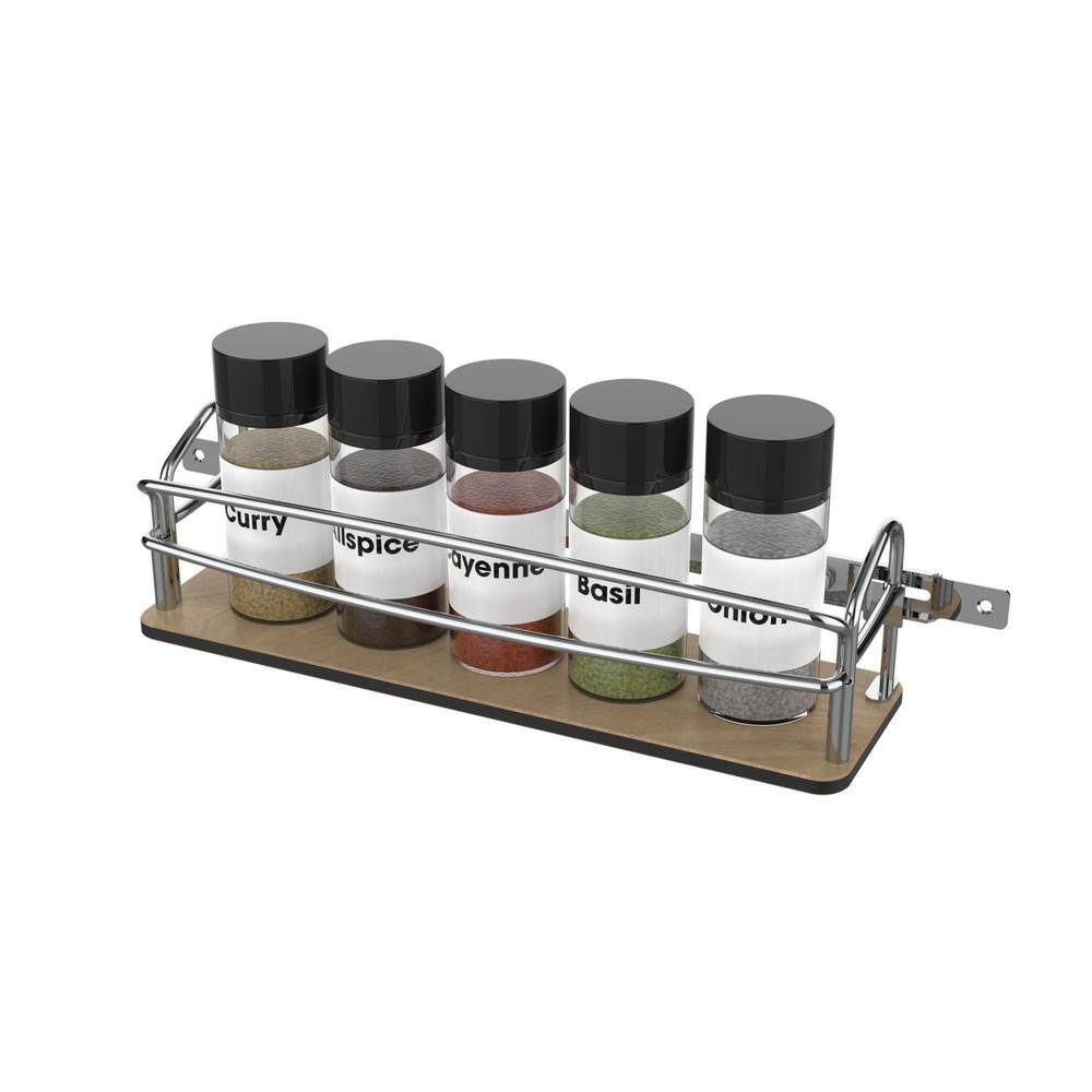Steel Door/Wall Mount Spice Rack Pantry Shelf Organizer