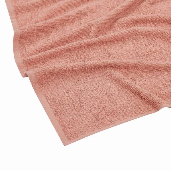 Brooklyn Loom Everyday Ribbed Rose 14 Piece Towel Set