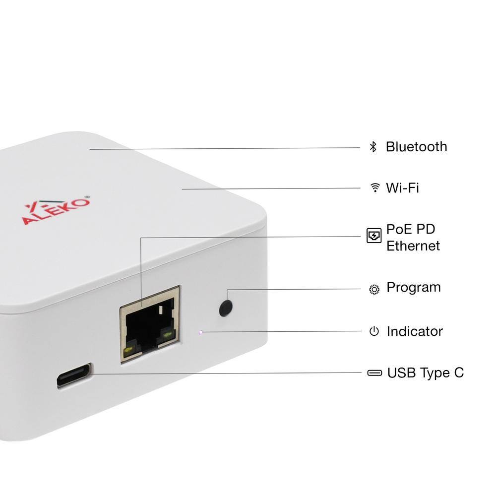 ALEKO White Wi-Fi Smart Hub for Motorized Patio Awnings