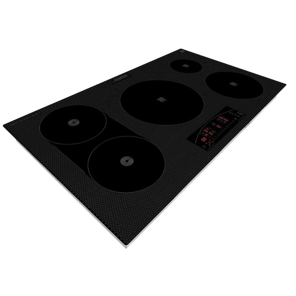 36 in. 5-Elements Electric Built-in Ceramic Induction Cooktop Black with Equator Design Any Cookware Compatible