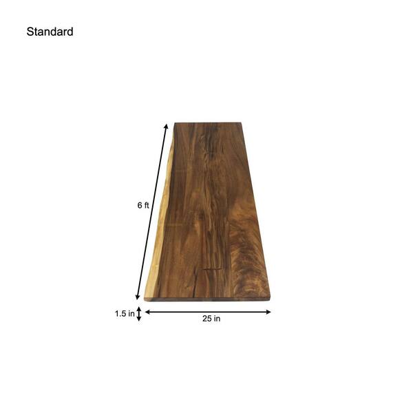 desktop wood slab home depot