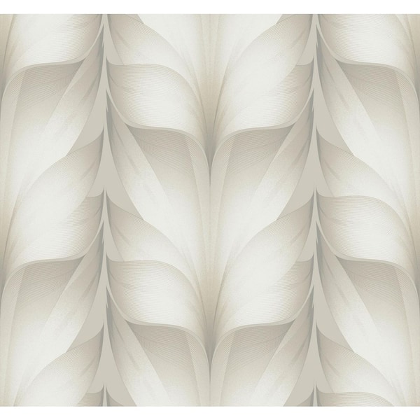 Lotus Light Stripe White Wallpaper
